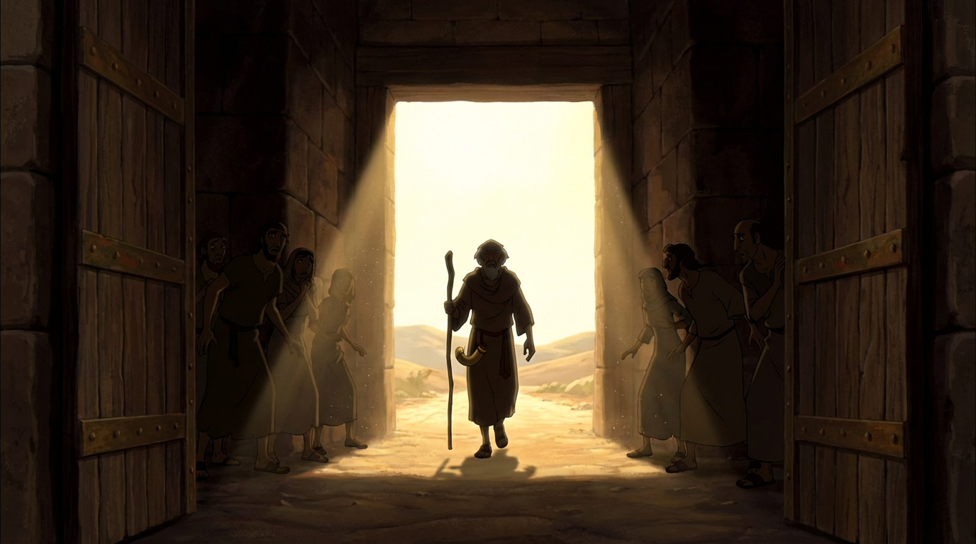 David facing Goliath in the valley